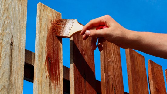 Wood Fence Staining