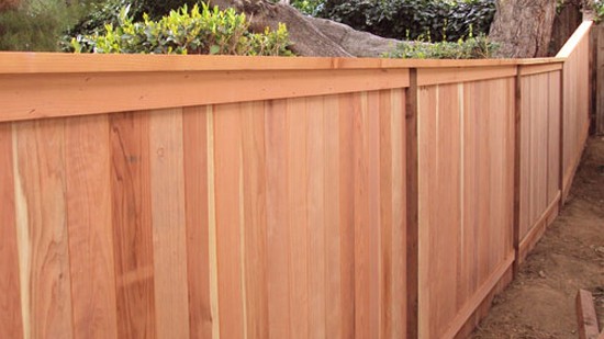 pressure treated stockade fence
