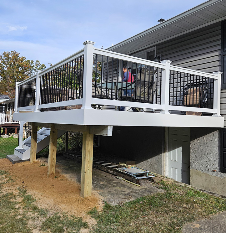 Custom deck installation Maryland by All Around Fence & Decks